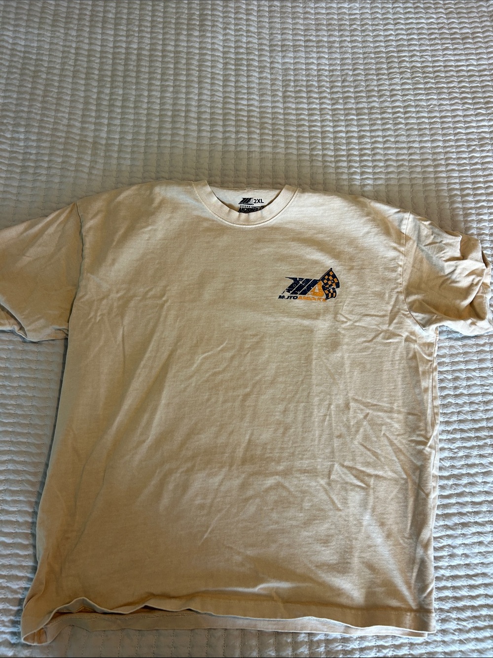 XXL Beige Graphic Crewneck T-Shirt